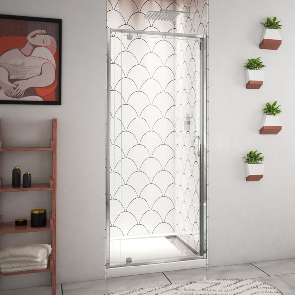 Arizona Shower Door 56" W x 70" H Door SemiFrameless Shower Door Wayfair